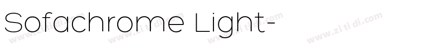 Sofachrome Light字体转换
